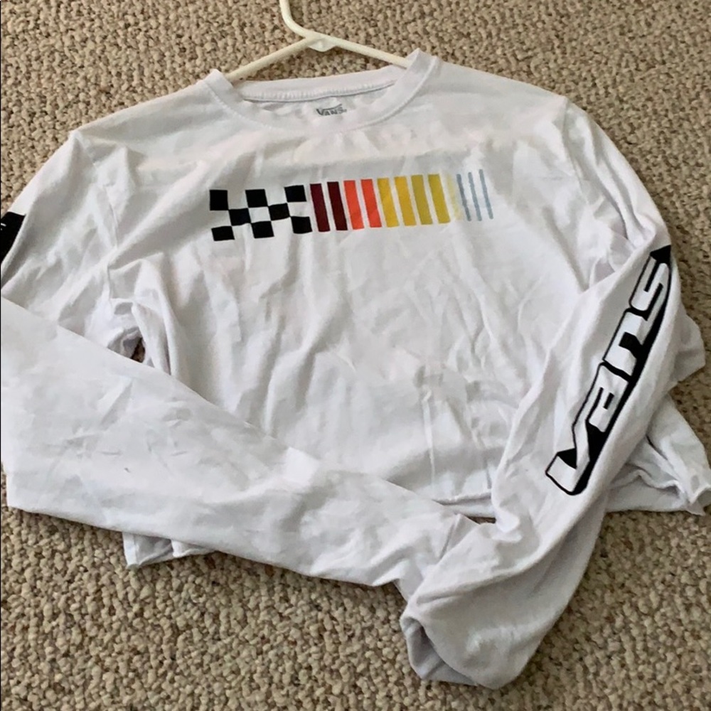 Vans long sleeve cropped shirt